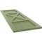 Ekena Millwork True Fit PVC Center X-Board Farmhouse Fixed Mount Shutters, Moss Green , 12W x 42H, PR TFP107FH12X042MG - alternate 13